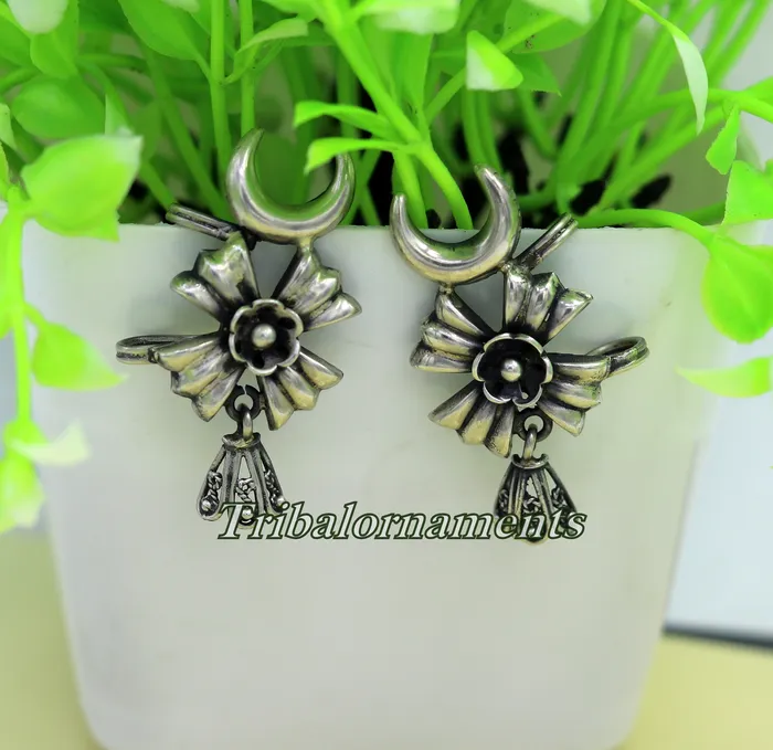 Handcrafted 925 sterling silver Ear cartilage ear plug Ear clips earring fabulous customized bridesmaid womens upper ear jewelry s840 TRIBAL ORNAMENTS Earrings Handcrafted 925 sterling silver Ear cartilage ear plug Ear clips earring fabulous customized bridesmaid womens upper ear jewelry s840 TRIBAL ORNAMENTS Earrings