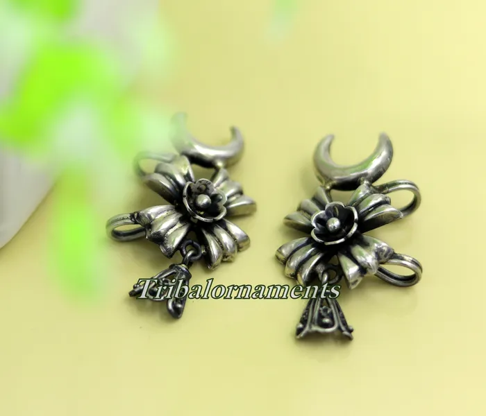 Handcrafted 925 sterling silver Ear cartilage ear plug Ear clips earring fabulous customized bridesmaid womens upper ear jewelry s840 TRIBAL ORNAMENTS Earrings
