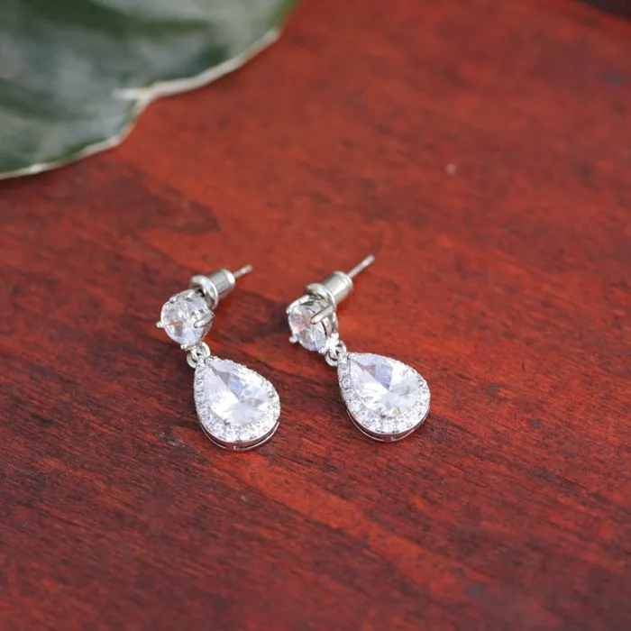 Jewelvers Earrings Zircon Water Drop Earrings