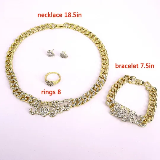 Jewelvers Necklaces XO CUBAN Link Necklace Set Jewelvers Necklaces XO CUBAN Link Necklace Set