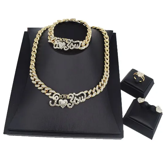 Jewelvers Necklaces XO CUBAN Link Necklace Set Jewelvers Necklaces XO CUBAN Link Necklace Set