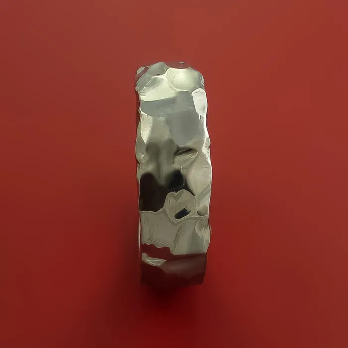 Lashbrook Rings Hammered Titanium Ring Custom Made Band Lashbrook Rings Hammered Titanium Ring Custom Made Band