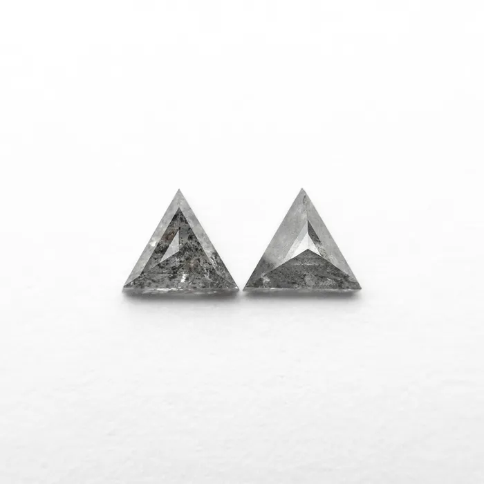 Misfit Diamonds 035cttw 2pc 407x355x204mm 410x355x180mm Triangle Rosecut Matching Pair 2448601 Earrings