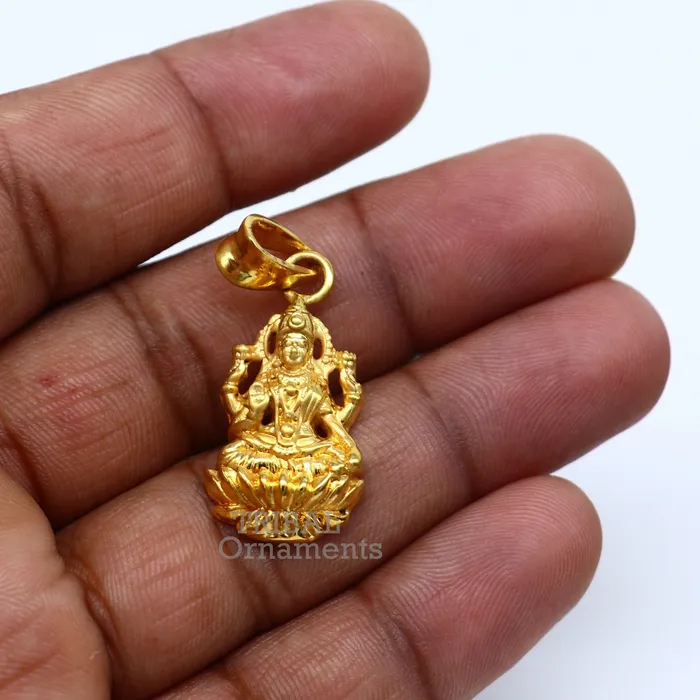 Necklaces 925 sterling silver customized gold polished stylish Goddess Laxmi Pendant amazing design stunning pendant unisex gifting jewelry nsp466 TRIBAL ORNAMENTS Necklaces 925 sterling silver customized gold polished stylish Goddess Laxmi Pendant amazing design stunning pendant unisex gifting jewelry nsp466 TRIBAL ORNAMENTS