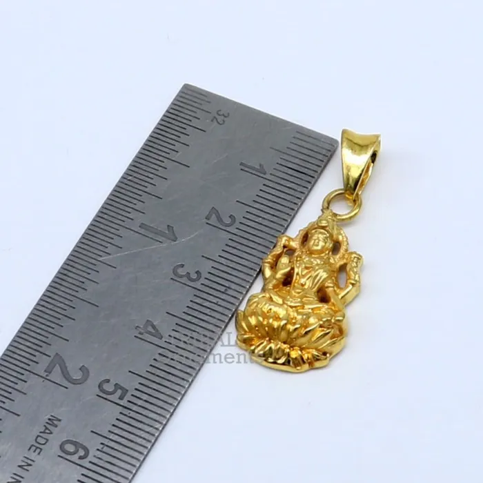 Necklaces 925 sterling silver customized gold polished stylish Goddess Laxmi Pendant amazing design stunning pendant unisex gifting jewelry nsp466 TRIBAL ORNAMENTS