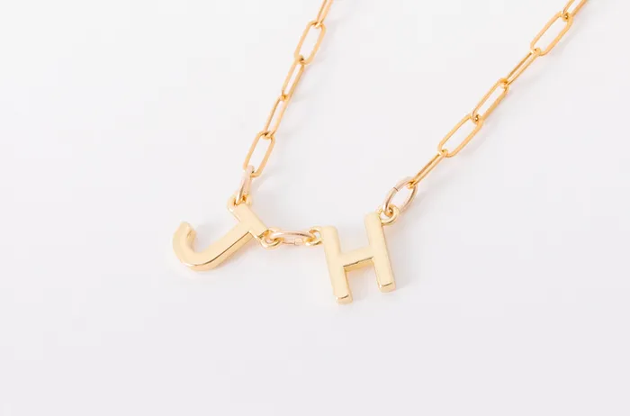Necklaces Hey June Connected Letter Necklace