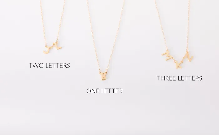 Necklaces Hey June Connected Letter Necklace