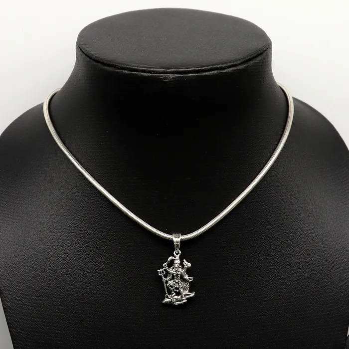 Necklaces TRIBAL ORNAMENTS 925 sterling silver blessing Goddess Kalika maa Kali ma pendant amazing unisex pendant personalized jewelry tribal jewelry ssp571