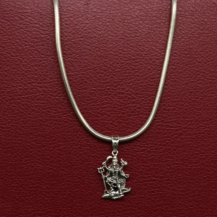 Necklaces TRIBAL ORNAMENTS 925 sterling silver blessing Goddess Kalika maa Kali ma pendant amazing unisex pendant personalized jewelry tribal jewelry ssp571