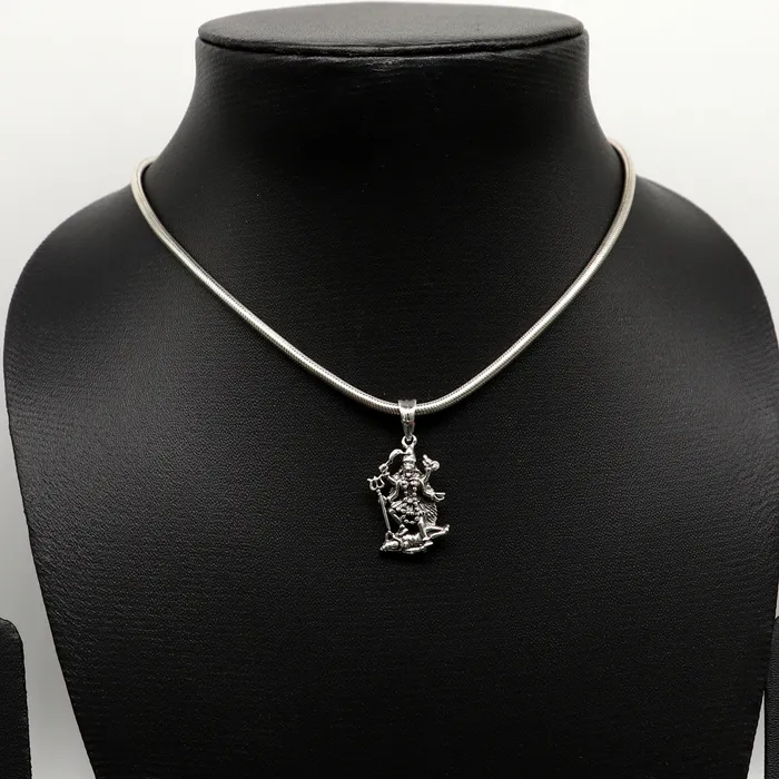 Necklaces TRIBAL ORNAMENTS 925 sterling silver blessing Goddess Kalika maa Kali ma pendant amazing unisex pendant personalized jewelry tribal jewelry ssp571