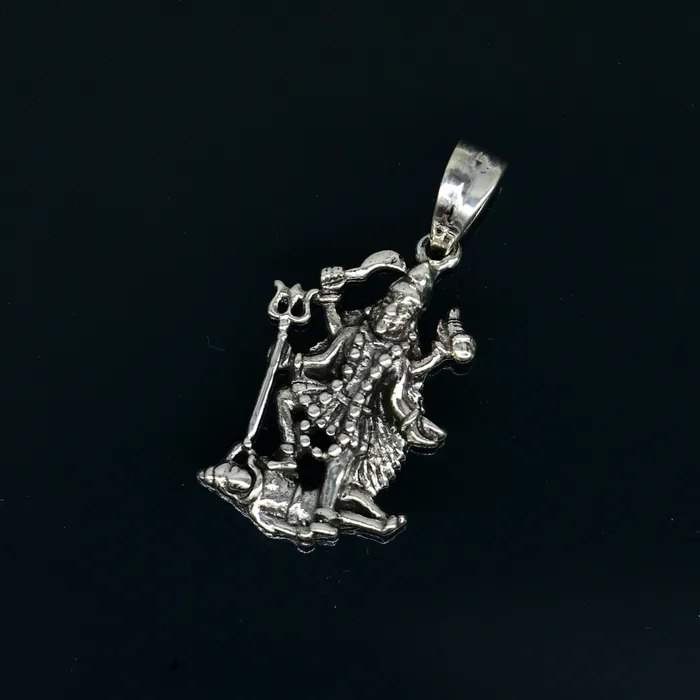 Necklaces TRIBAL ORNAMENTS 925 sterling silver blessing Goddess Kalika maa Kali ma pendant amazing unisex pendant personalized jewelry tribal jewelry ssp571