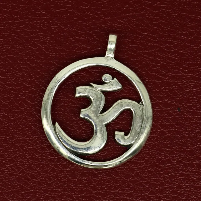 Necklaces TRIBAL ORNAMENTS 925 sterling silver handmade Hindu mantra Aum OM pendant amazing stylish unisex pendant locket personalized jewelry tribal jewelry ssp543