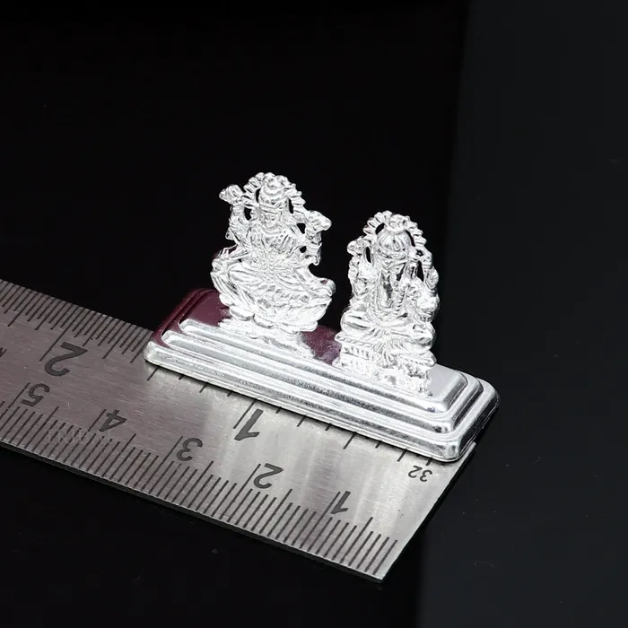 Necklaces TRIBAL ORNAMENTS Solid Sterling silver handmade customized Hindu idols Laxmi and Ganesha statue puja article figurine home dcor Diwali puja gift art456