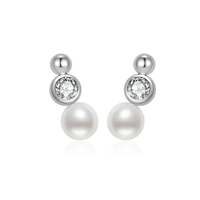 Pearly Lustre Earrings Top Grade Freshwater Pearl Earrings WE00799 BUBBLE