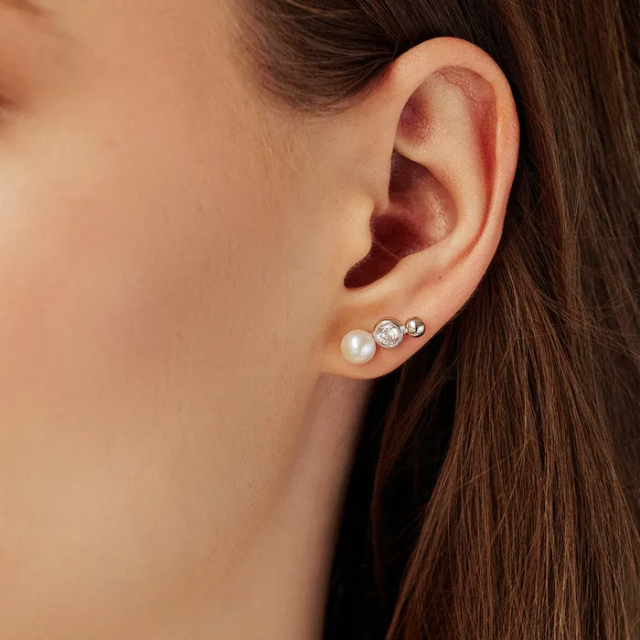 Pearly Lustre Earrings Top Grade Freshwater Pearl Earrings WE00799 BUBBLE