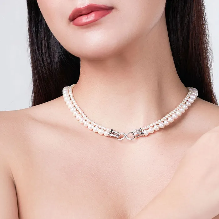 Pearly Lustre Necklaces Elegant MultiStyle Freshwater Pearl Necklace WN00582