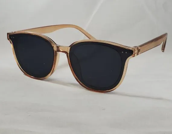 POLLY Earrings S152 Champagne Frame Fashion Sunglasses