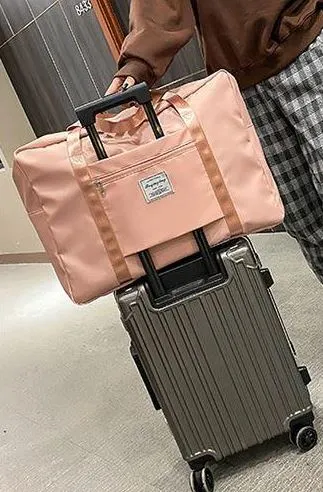 polly PB114 Pale Pink Nylon Large Travel Bag Earrings polly PB114 Pale Pink Nylon Large Travel Bag Earrings