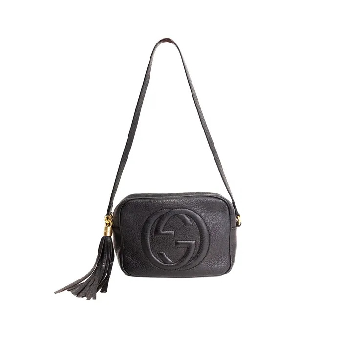 PreOwned Gucci SoHo Disco Tassel Small Shoulder Bag Gucci Earrings