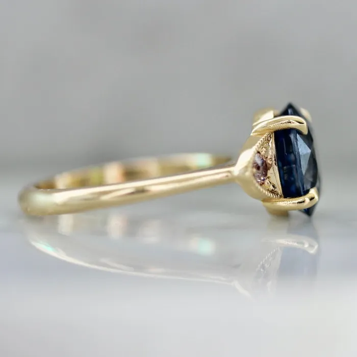 Rings Emily Gill Berry Patch Blue Oval Cut Spinel Ring