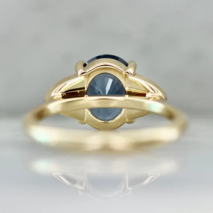 Rings Emily Gill Berry Patch Blue Oval Cut Spinel Ring