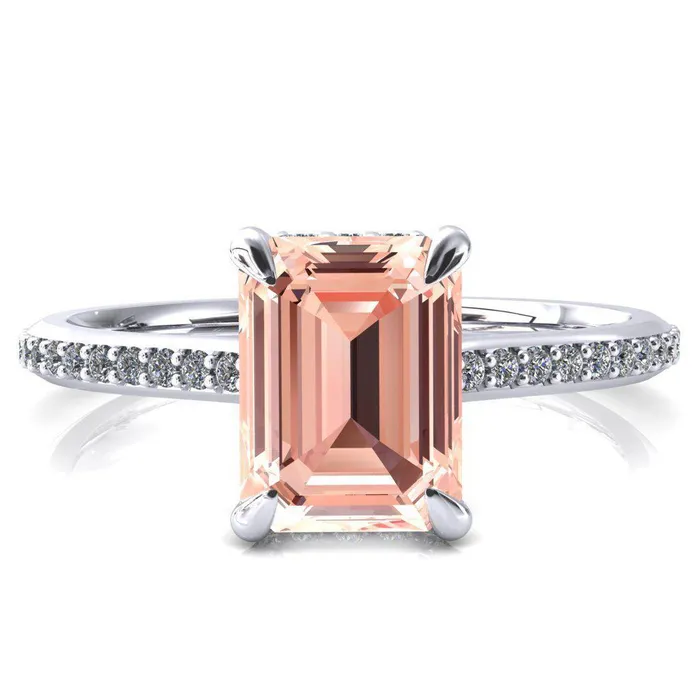 Rings Fire Brilliance Kiki Emerald Champagne Sapphire 4 Prongs Claw Floating Halo 12 Pinpoint Inverted Cathedral Ring Rings Fire Brilliance Kiki Emerald Champagne Sapphire 4 Prongs Claw Floating Halo 12 Pinpoint Inverted Cathedral Ring