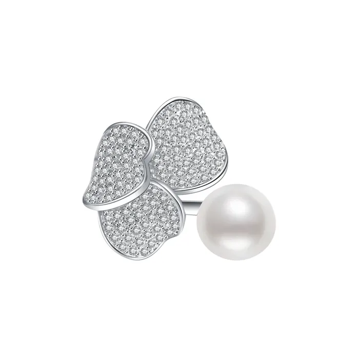 Rings Pearly Lustre Elegant Freshwater Pearl Ring WR00036 GARDENS