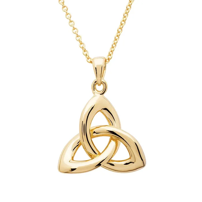 Shanore Necklaces 14KT Gold Vermeil Trinity Knot Necklace
