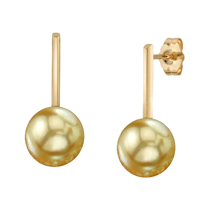 spt Earrings Golden South Sea Pearl Emmanuelle Earrings