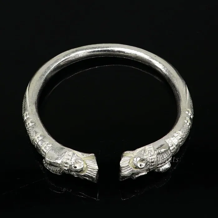TRIBAL ORNAMENTS Bracelets Amazing Vintage solid 925 silver customized design cuff kada bracelet easy to adjust with your wrist best gifting unisex jewelry nsk602 TRIBAL ORNAMENTS Bracelets Amazing Vintage solid 925 silver customized design cuff kada bracelet easy to adjust with your wrist best gifting unisex jewelry nsk602