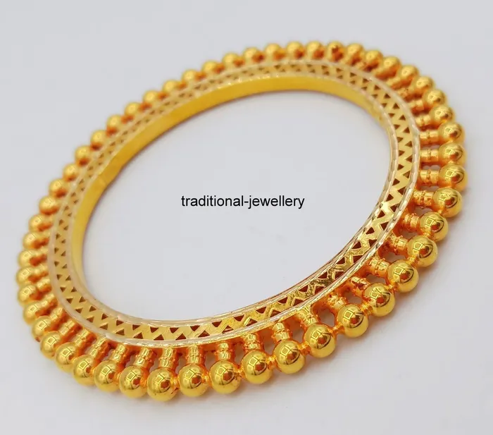 TRIBAL ORNAMENTS Bracelets Vintage antique handmade 22karat yellow gold bangle bracelet indian wedding jewelry excellent kangan kakan tribal jewelry TRIBAL ORNAMENTS Bracelets Vintage antique handmade 22karat yellow gold bangle bracelet indian wedding jewelry excellent kangan kakan tribal jewelry