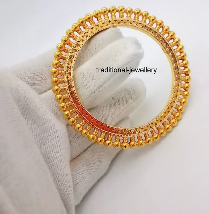 TRIBAL ORNAMENTS Bracelets Vintage antique handmade 22karat yellow gold bangle bracelet indian wedding jewelry excellent kangan kakan tribal jewelry TRIBAL ORNAMENTS Bracelets Vintage antique handmade 22karat yellow gold bangle bracelet indian wedding jewelry excellent kangan kakan tribal jewelry