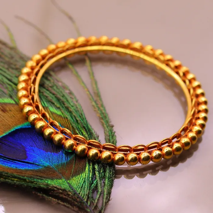 TRIBAL ORNAMENTS Genuine 22k yellow solid gold handmade vintage antique design rajasthan traditional bangle bracelet kangan jewelry ba42 Bracelets TRIBAL ORNAMENTS Genuine 22k yellow solid gold handmade vintage antique design rajasthan traditional bangle bracelet kangan jewelry ba42 Bracelets
