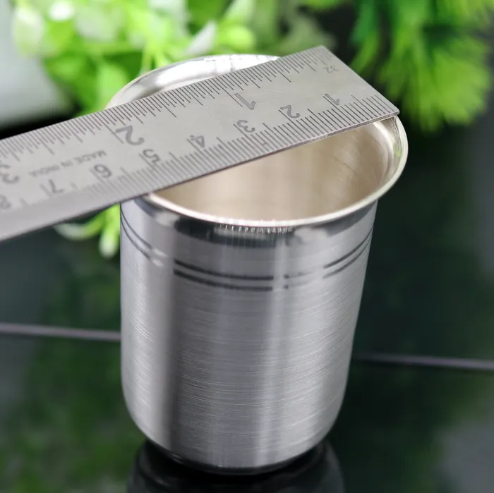 TRIBAL ORNAMENTS Necklaces 999 Fine silver handmade solid water milk tumbler glass flask baby water tumbler for stay healthy silver utensils for rice ceremony sv77