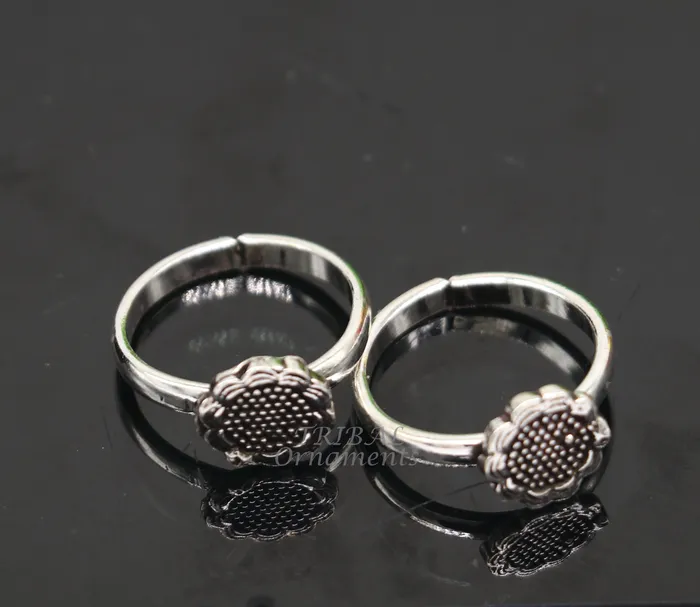 TRIBALORNAMENT 925 sterling silver handmade unique classical stylish vintage tribal ethnic toe ring best brides gifting jewelry ytr68 Rings