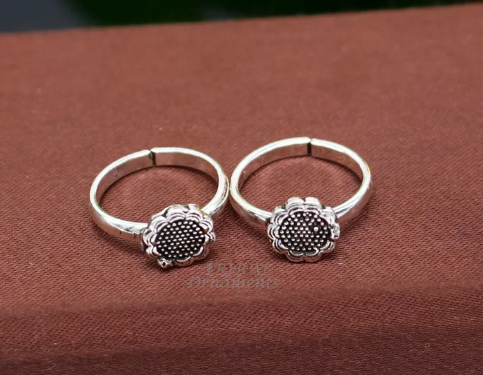 TRIBALORNAMENT 925 sterling silver handmade unique classical stylish vintage tribal ethnic toe ring best brides gifting jewelry ytr68 Rings