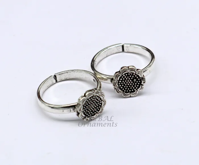 TRIBALORNAMENT 925 sterling silver handmade unique classical stylish vintage tribal ethnic toe ring best brides gifting jewelry ytr68 Rings