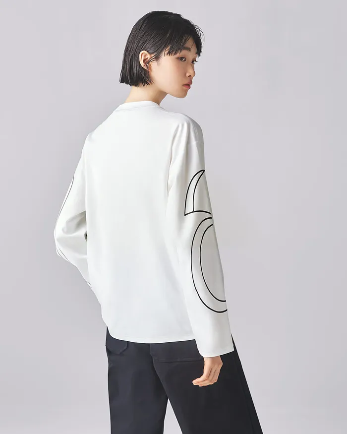 White Airwalk Long T Shirt ADEAM Rings White Airwalk Long T Shirt ADEAM Rings