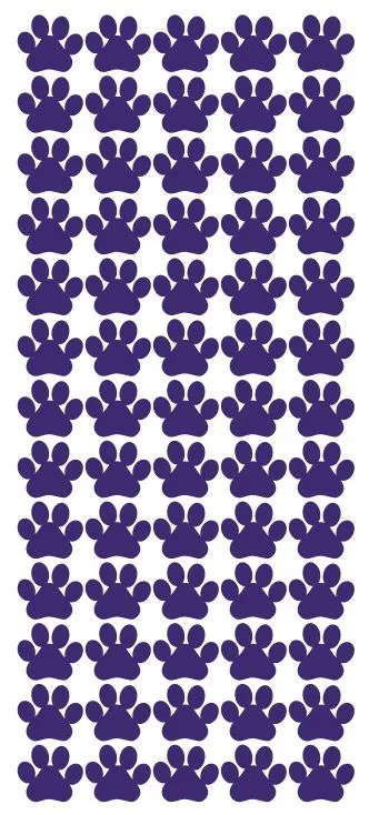 Winter Park Products Earrings Purple Paw Stickers 34 DC15404