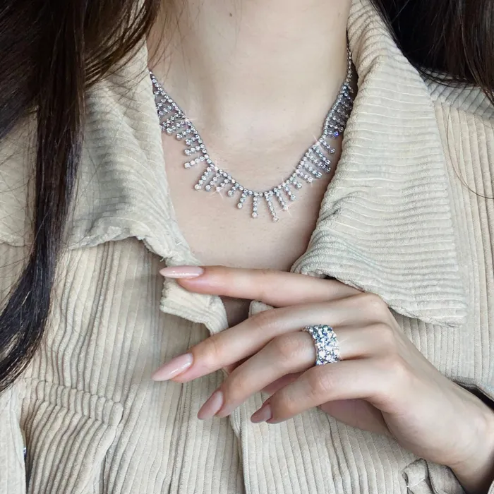 18kt White Gold Fashion Necklace With 360ct Diamonds EXPX10166 Diamond Source NYC Necklaces