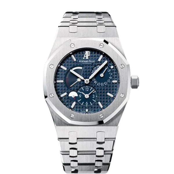 Audemars Piguet Royal Oak Dual Time 39mm Watch Ref 26120STOO1220ST02 Blue Dial Stainless Steel Bracelet Audemars Piguet Bracelets Audemars Piguet Royal Oak Dual Time 39mm Watch Ref 26120STOO1220ST02 Blue Dial Stainless Steel Bracelet Audemars Piguet Bracelets