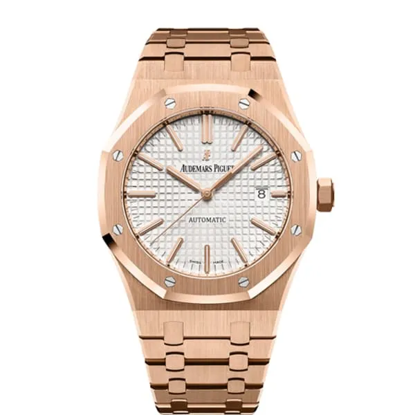 Bracelets Audemars Piguet Audemars Piguet Royal Oak Selfwinding 41mm Mens Watch Ref 15400OROO1220OR02 Silver Dial 18K Rose Gold Bracelet Bracelets Audemars Piguet Audemars Piguet Royal Oak Selfwinding 41mm Mens Watch Ref 15400OROO1220OR02 Silver Dial 18K Rose Gold Bracelet
