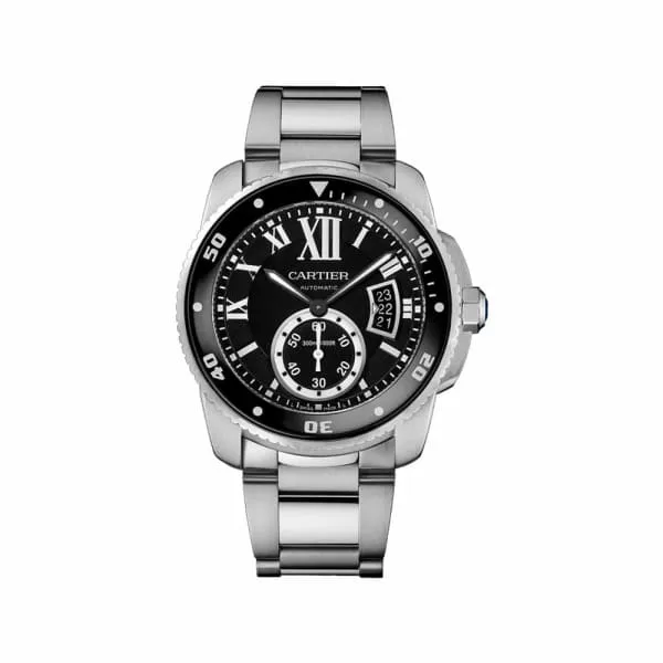 Bracelets Cartier Calibre de Cartier Diver 42mm Watch Ref W7100057 Black Roman Dial Stainless Steel Bracelet Cartier Bracelets Cartier Calibre de Cartier Diver 42mm Watch Ref W7100057 Black Roman Dial Stainless Steel Bracelet Cartier