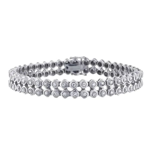 Bracelets Diamond Source NYC 14kt white gold diamond channel bracelet 400ct diamonds BRA4562000 Bracelets Diamond Source NYC 14kt white gold diamond channel bracelet 400ct diamonds BRA4562000