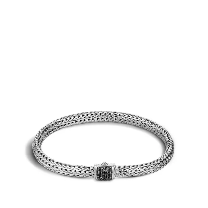 Bracelets John Hardy John Hardy Classic Chain Silver Extra Small Bracelet with Treated Black Sapphire Size M Bracelets John Hardy John Hardy Classic Chain Silver Extra Small Bracelet with Treated Black Sapphire Size M