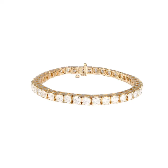 Bracelets Meierotto Jewelers 14K Yellow Gold Diamond Tennis Bracelet