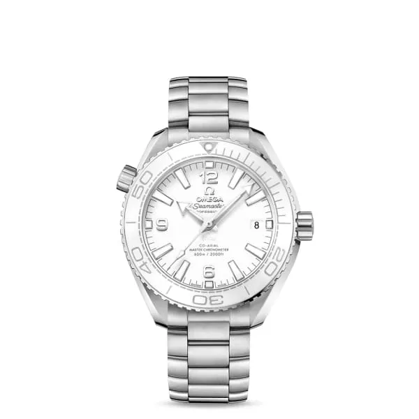 Bracelets Omega Seamaster 40mm Watch Ref 21530402004001 White Index Dial Stainless Steel Bracelet Omega