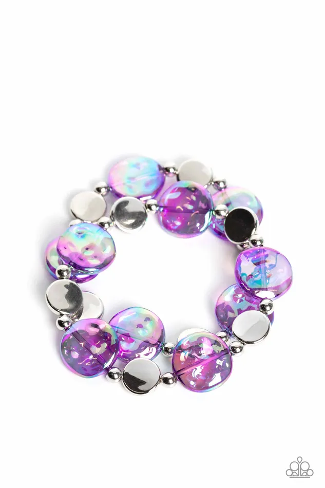 Bracelets Paparazzi Accessories Paparazzi Bracelet Discus Throw Purple
