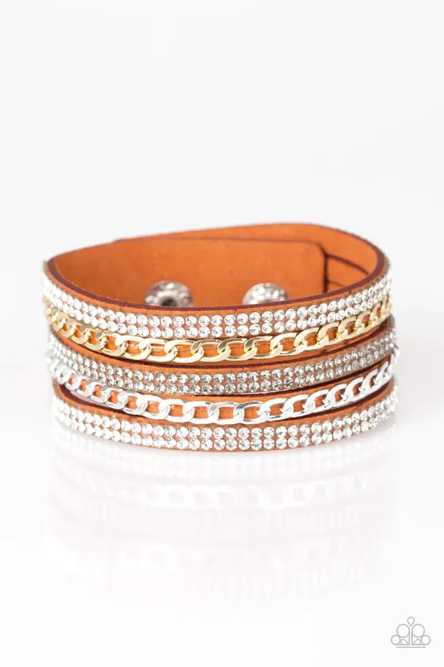 Bracelets Paparazzi Bracelet Fashion Fiend Orange Paparazzi Jewelry