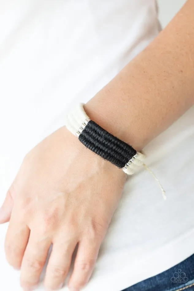 Bracelets Paparazzi Bracelet Hot Cross BUNGEE Black Paparazzi Jewelry
